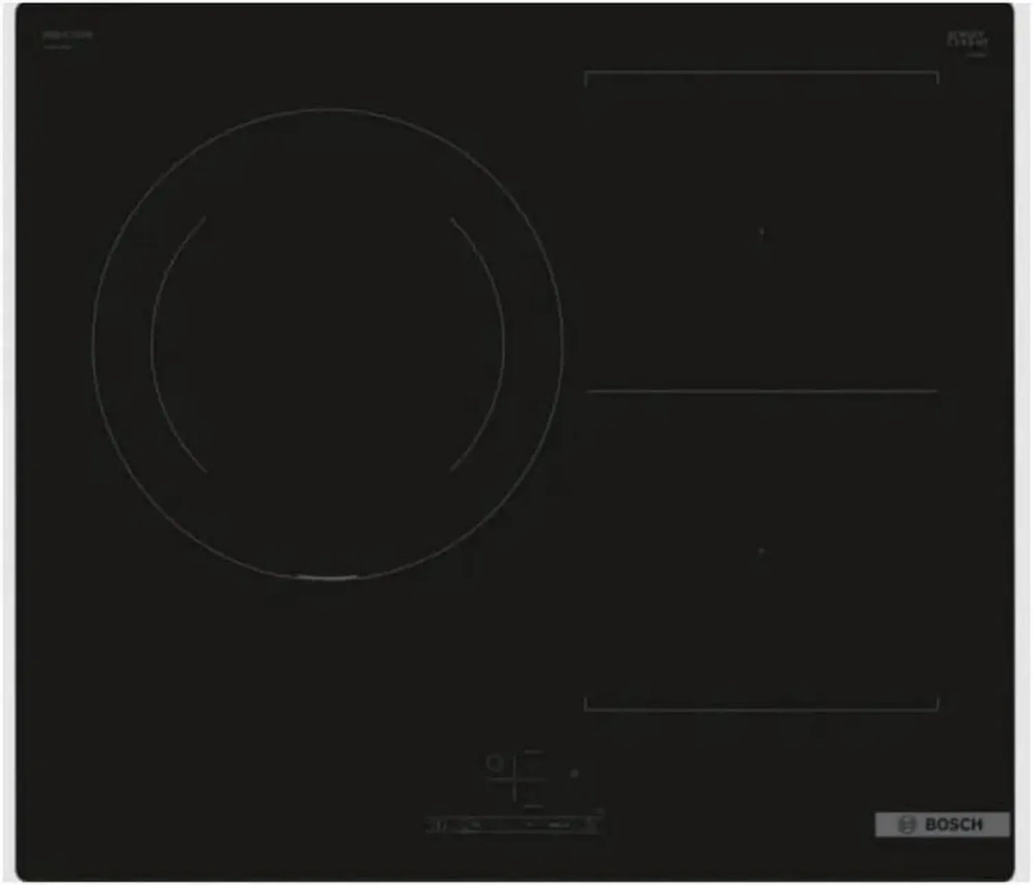 Plaque à Induction Bosch Série 6, 60 cm, 3 Zones, Noir